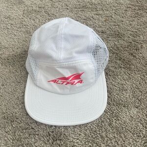 Altra white running hat